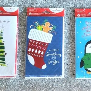 Christmas money and gift card holders